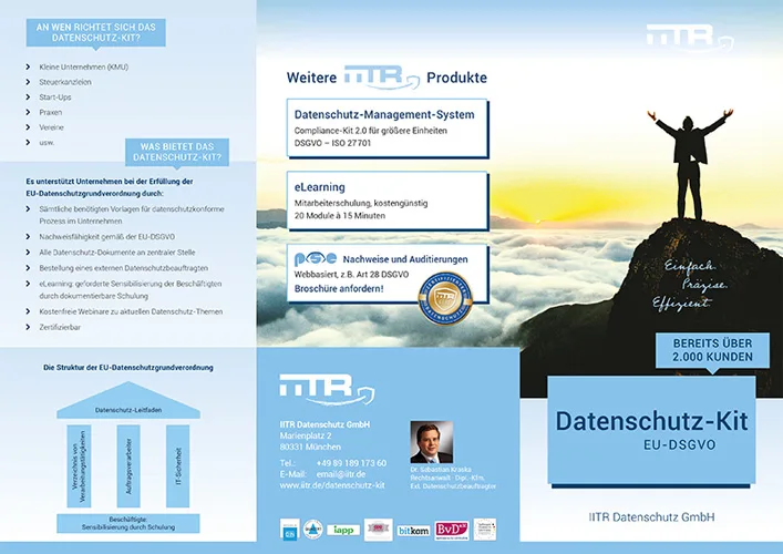 IITR Datenschutz GmbH Flyer Datenschutz-Kit