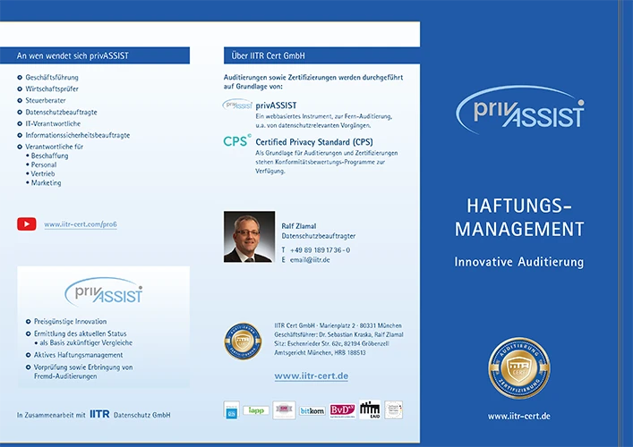 IITR Datenschutz GmbH Flyer Privassist